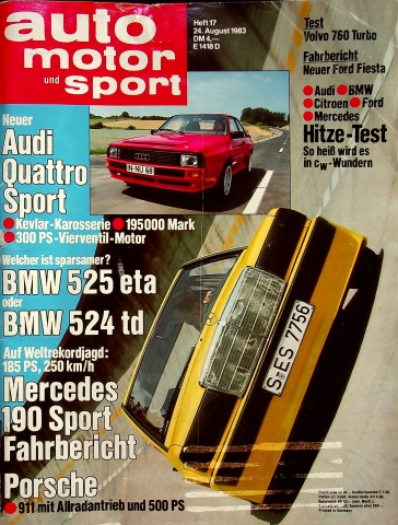 Deckblatt Auto Motor und Sport (17/1983)